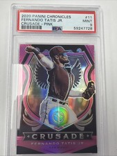 Fernando Tatis Jr 2020 Panini Chronicles #08/25 Crusade Pink Parallel PSA 9