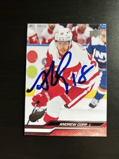 Andrew Copp Signed Upper Deck 2023-24 Series 2 Card Detroit Red Wings #313 Auto