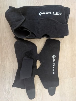 Mueller Adjustable Ankle & Foot Brace Wrap for Stabilization & Support, Black