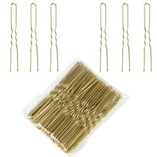 Bun Pins, U Shaped Bobby Pins  50 Pcs Hair Clips for Women & Girls Blonde