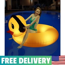 Inflatable Duck Pool Float With Lights, Solar Pool Inflatables Duck Floaties For