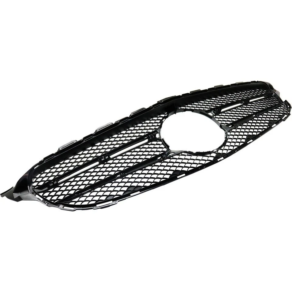 New For Mercedes-Benz C300 C4002015 Bumper Grilles Front Black Plastic MB1200172 - Image 2 of 4