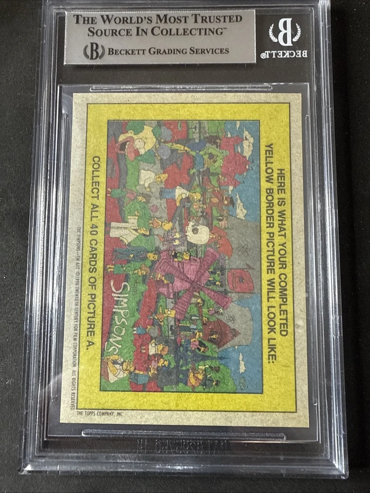 Nancy Cartwright SIGNED Maggie Simpson 1990 Topps Simpsons #84 BGS BAS AUTO - Image 2 of 2