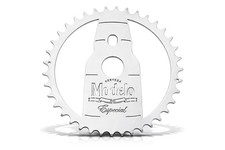 Lowrider Chrome Steel Chainring 36T Modelo Style 1/2x1/8 1pc Crank Cruiser.