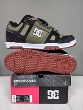 New DC Shoes Men's Size 11 Stag Skateboard Shoes Sneakers Army/Olive - NIB 