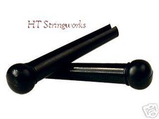 Acoustic Guitar Bridge Pins Solid Black New 2 SETS OF 6 12 Free Ship To US