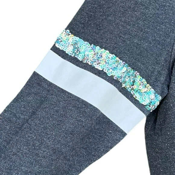 UNDERCOVER Felpa con cappuccio Victoria's Secret Supermodel Essential Bling paillettes zip da collezione Med in ottime condizioni