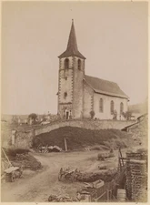 Église de Lachapelle (Meurthe-et-Moselle). Tirage albuminé 1889