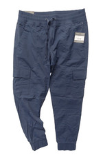 EDDIE BAUER NWT 80 BLUE TRAIL BREEZE CARGO JOGGER SLIGHTLY CURVY PANTS SZ:SM
