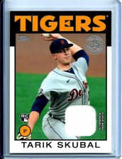 Tarik Skubal 2021 Topps - 1986 Topps Baseball Relics # 86BR-TSK *Rookie* Relic