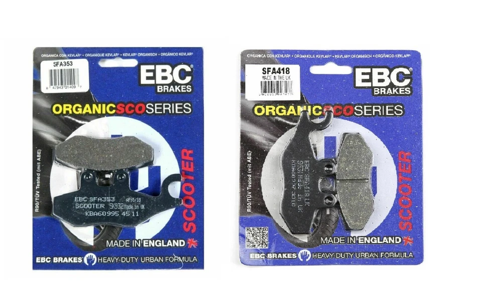 EBC Kit Pâtes de Frein PIAGGIO Beverly 300 RST 2010-2020 Avant Arrière - Photo 1/4