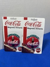 Vintage ALWAYS Coca-Cola Round Red Rubber Magnet 1995 Figural