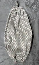 Handmade Fabric Plastic Grocery Bags Holder/Dispenser 100% Cotton
