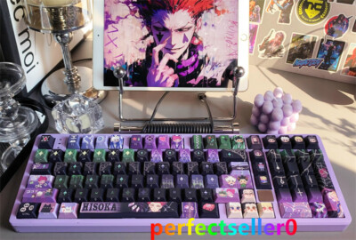 HUNTERxHUNTER Keycap Button PBT MOA Cherry MX Sublimation 142 Keys For Keyboards