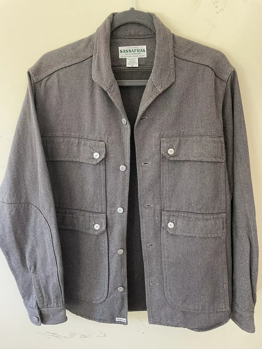 Sassafras Cotton Tool Pocket Gardening Jacket M Made in Japan NWOT
