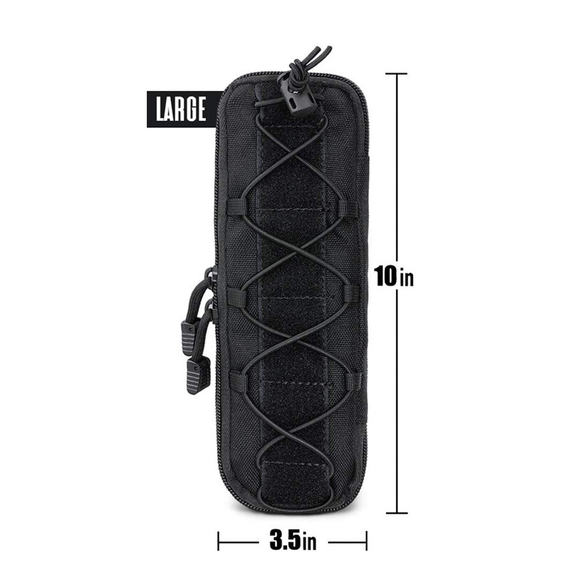 Tactical Military Knife Sheath Waist Pack EDC Tool Flashlight Holder ...