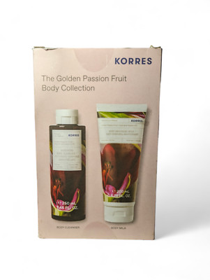 Korres The Golden Passion Fruit Body Collection Cleanser 250ml & Milch 200ml