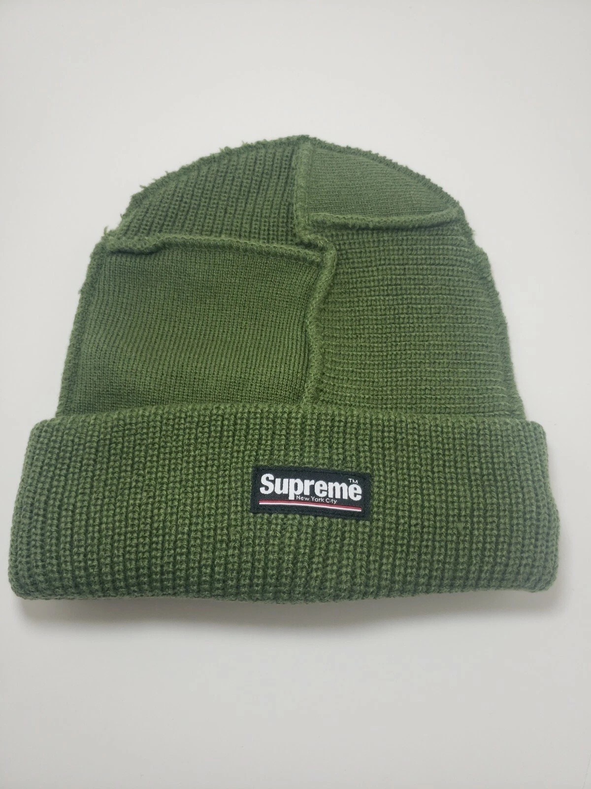 Supreme New York City lambrissé banie olive OS FW20BN21 flambant neuf