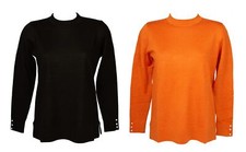 RAGNO women's sweater, crew neck, long sleeve, 12 gauge merino wool, soft fit, p