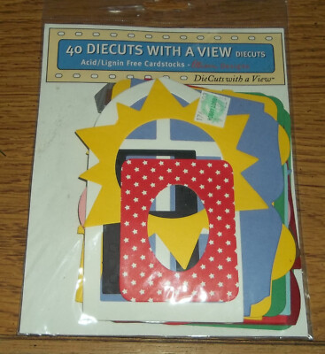 40 DIECUTS WITH A VIEW - ACID/ LIGNIN FREE CARDSTOCKS + 10 PICTURE FRAME CARDS
