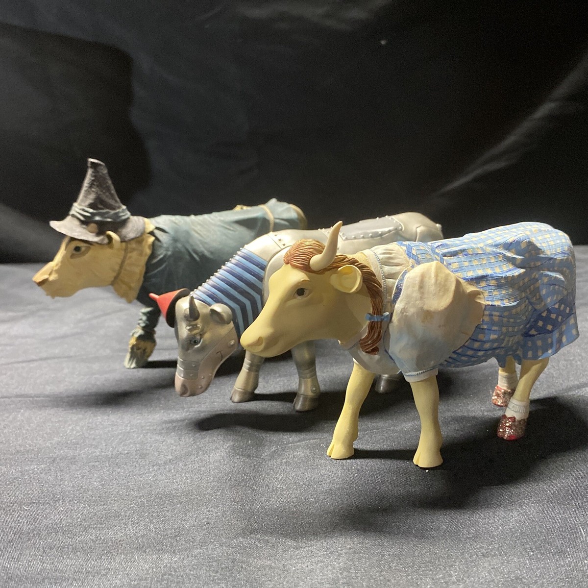 Cows on Parade Wizard of Oz Set of 3 Dorothy Scarecrow Tinman | eBay