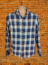 MENS LEVIS SMALL BLUE RED WHITE MIX CHECK SOFT BRUSHED CASUAL LONG SLEEVED SHIRT