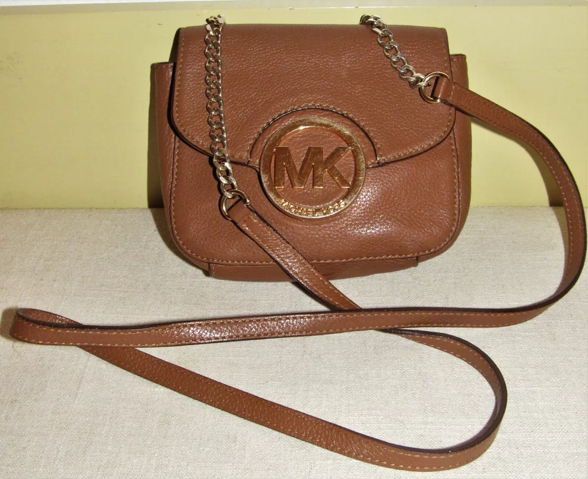 Michael kors top fulton crossbody brown