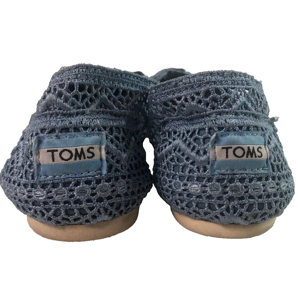 Bolso Tom's 100 % auténtico crochet/encaje azul claro usado en excelente estado incluido talla 8 Foto 4 de 4