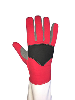 Reinforced Washable Padded Competition Foil Epee Sab Fencing Glove Sewn Cuff