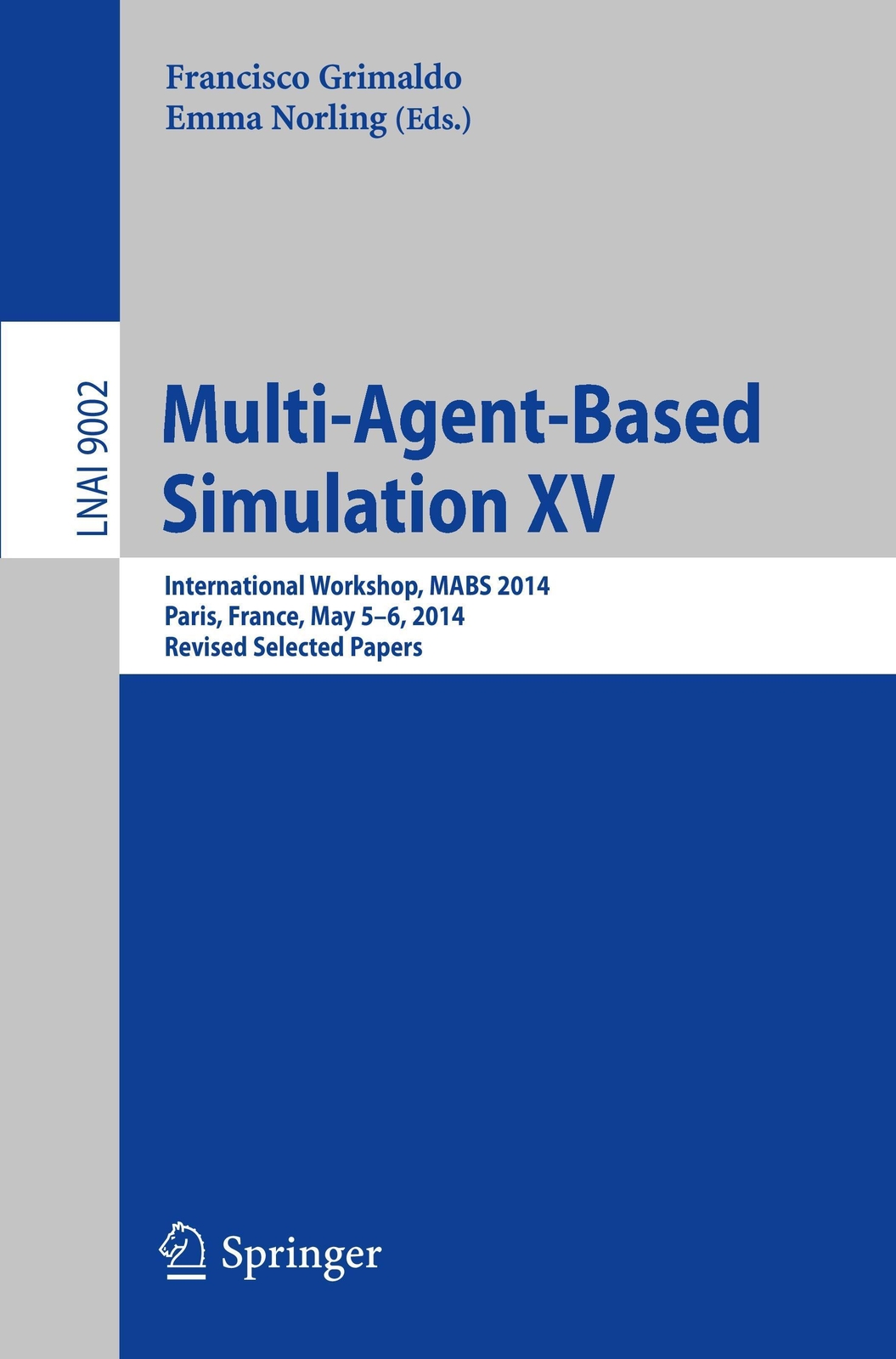 Thumbnail - Multi-agent-based Simulation Xv Emma Norling (u. A.) Taschenbuch