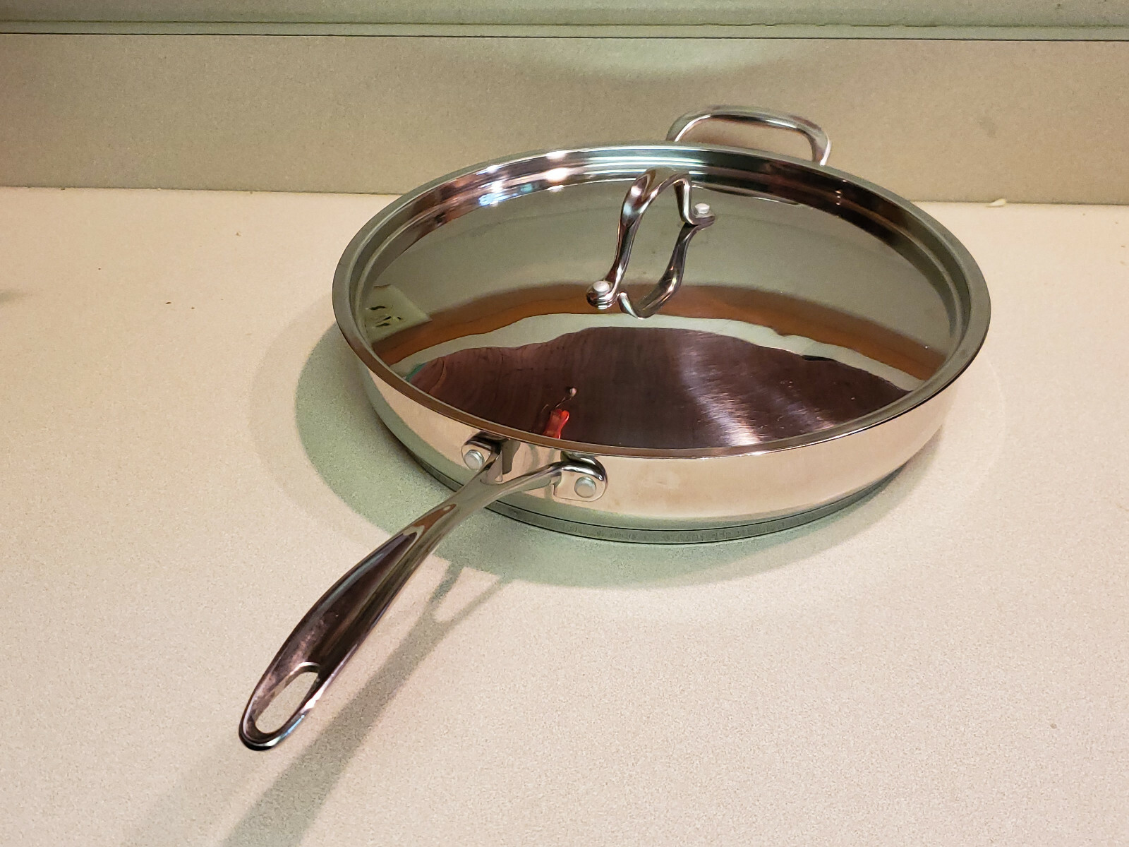 Hoffritz Platinum 12" Large Frying Pan with Hoffritz Original Lid