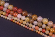 Natural Gemstone Quartzite Jade Round Spacer Loose Beads 4mm 6mm 8mm 10mm 15.5"