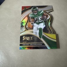 2023 Panini Select #267 Israel Abanikanda Red and Yellow Prizms Die Cuts