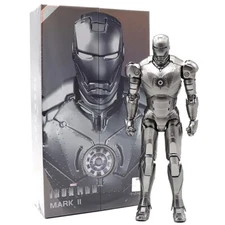 Marvel Avengers Iron Man Mark 2 MK2 Ironman Toy LED Light Action Figure Model