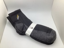 Unisex Cotton Ankle Quarter Socks -5 Pairs Black/Gray Casual Sports -Size 9-11