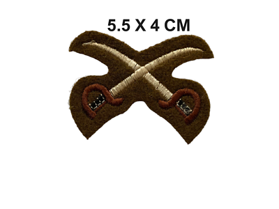 British Army Military PTI Crossed Swords Embroidered Patch Badge