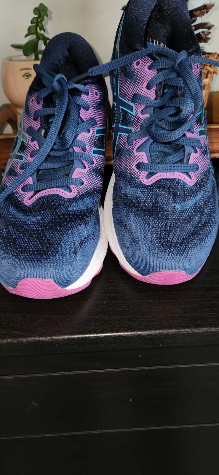 ASICS GEL NUMBIS 23 WOMANS SIZE 8 AQUA/PLUM SNEAKERS