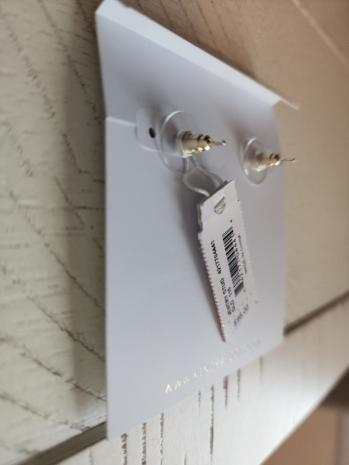 Kendra Scott Jentry Gold Stud Earrings in Lustre Glass eBay