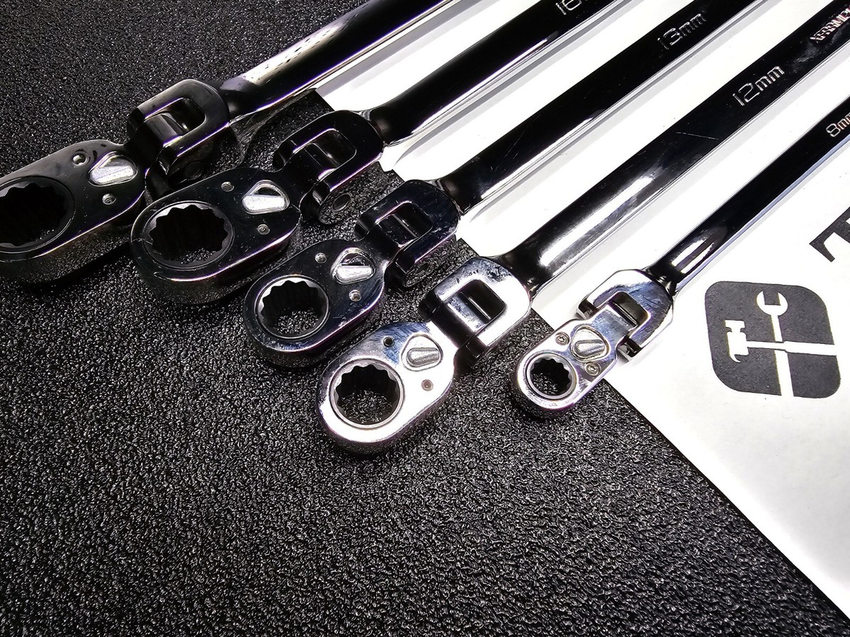 レンローズ Snap-on Tools 5pc 12pt Metric Double Flex Reverse Ratcheting
