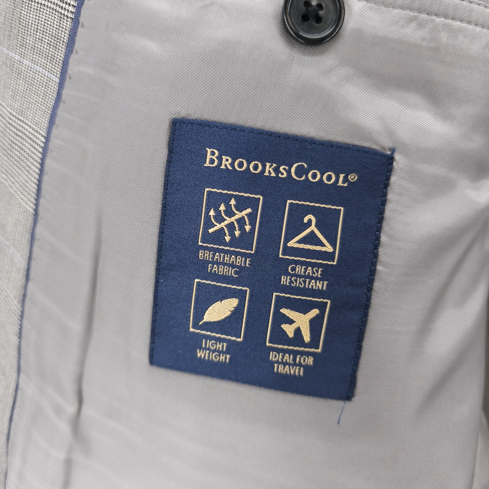 Brooks Brothers Madison BrooksCool Gray Check Plaid Houndstooth Blazer Size: 43R thumbnail 7