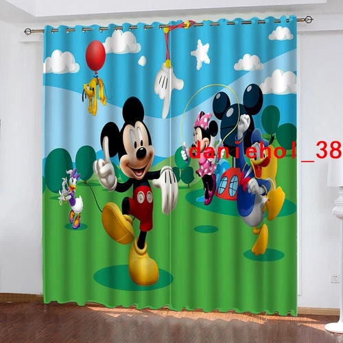 Tende oscuranti spesse per bambini Topolino e Minnie anello termico occhiello superiore - Foto 51 di 53