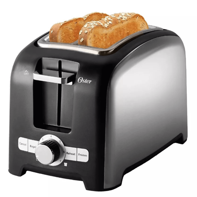 Oster 2-Slice Wide-Slot Cool-Touch Full Feature Toaster with Bagel