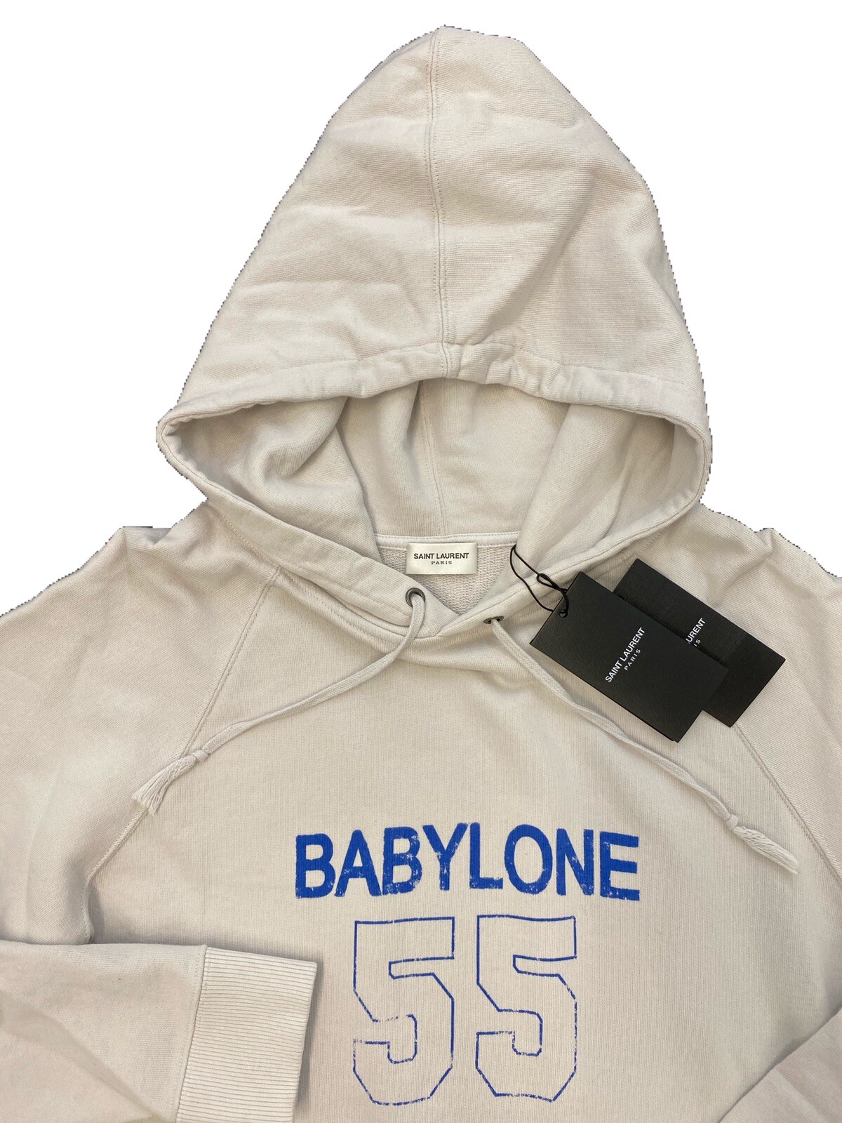 Felpa con cappuccio Saint Laurent Babylone 55 cotone taglia media Made in Italy