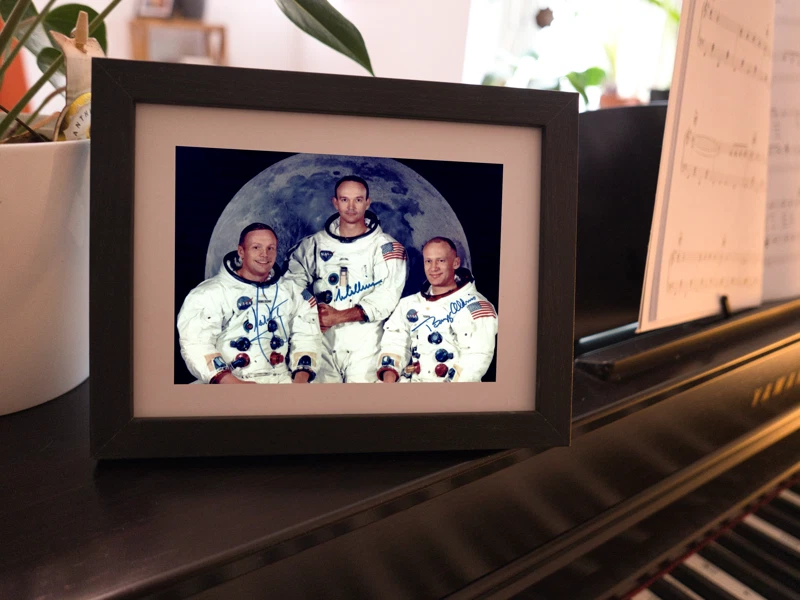 Repro-Autogramm - Apollo 11 - Neil Armstrong - Buzz Aldrin - Michael Collins - Bild 3 von 4