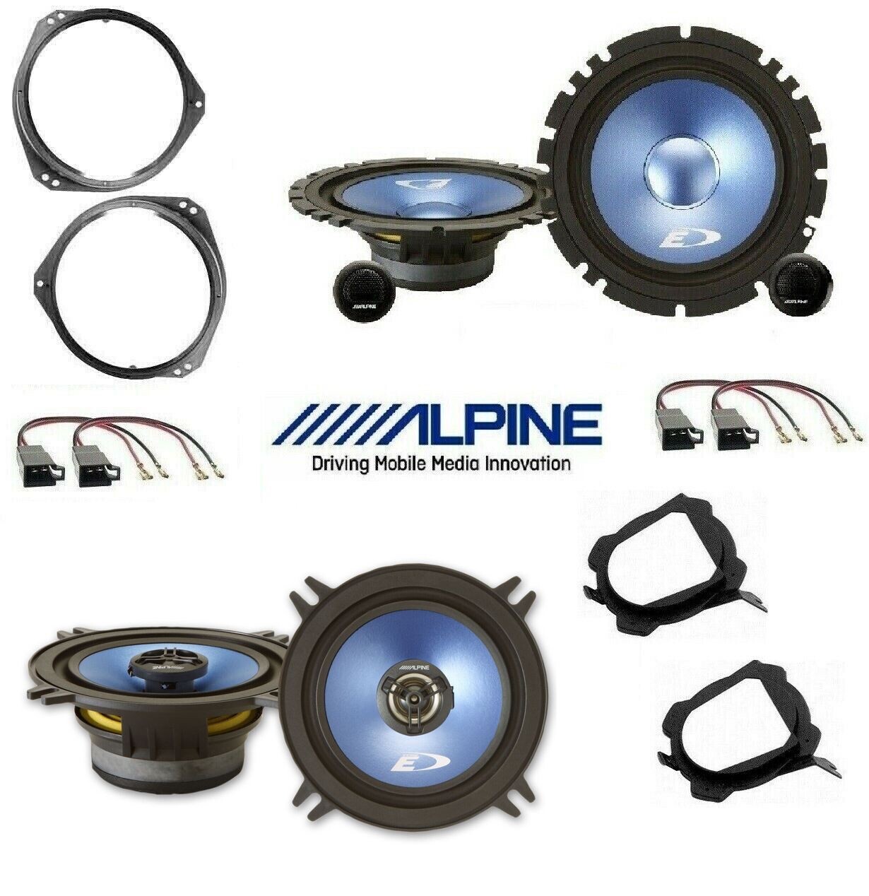 Alpine SXE-17CS SXE-13C2 Kit Casse Opel Corsa 93-06 con Adattatori