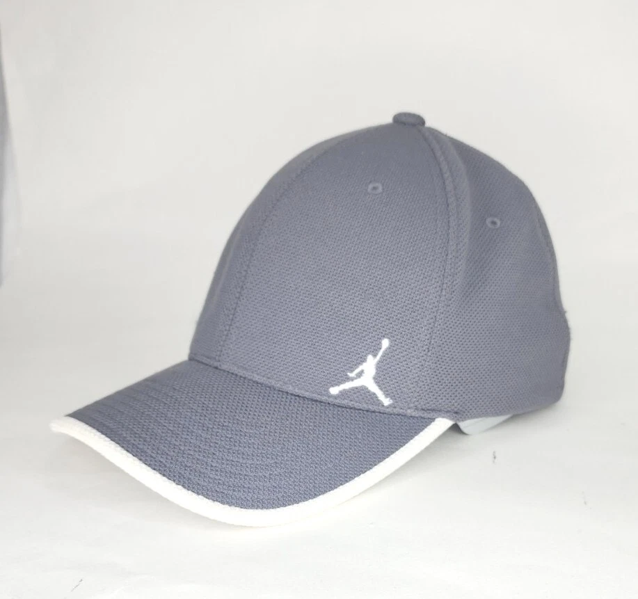 Vintage Air Jordan Derek Jeter Hat Flexfit L/XL Cap Grey White 2005 | eBay