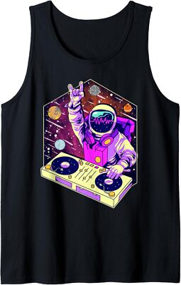 Astronaut DJ Music Psychedelic Psytrance Techno EDM Festival Tank Top