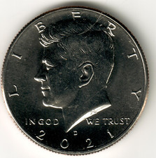 USA - 2021D - Kennedy 1/2 $ - Aquila Calva - Rara