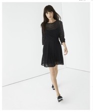 Rebecca Minkoff black Lacey open back dress size 4