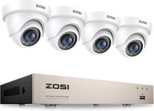 ZOSI 1080P CCTV Security Camera System with Human Vehicle Detection, 8 Channel 